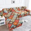 Stol täcker Seikano Bohemian Sofa Stretch Corner Couch Cover Mandala Elastic Slipcover For Living Room Home Decor Seat Protector