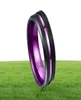 Groove de groove de anel roxo anéis de tungstênio carboneto anilos para hombres jóias de moda masculina gota j19062593423045286783