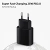Chargeur Super Fast 45W avec charge de mur de câble de type C de type C pour Samsung Galaxy S23 / S22 Ultra by Retail Package
