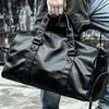 Tas mannelijke grote pu reizen met wetdry zone -onafhankelijke schoenengebied fitnesszakken handtas bagage schouder