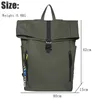 Backpack Lady's Leisure Large Bag Men Laptop Woman Leather Roll Top Male Travel Port School Backpacks For Teenage Girls Book