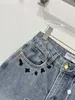 Designer Jeans 2024 Nieuwe Spring Summer Fashion Panel Merk dezelfde stijl broek Luxe damesbroek 0513-6