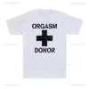 Men's T-Shirts Black Humor Orgasm Donor Funny Humor American Pie Movie Novelty Gift Men T-shirt Woman Funny Fashion Casual Cotton Printed Shirt T240510
