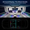 Dekorativa lampor 18 In1 Full Universal Symphony Car LED AMBIENT LIGHT DECORATION ATMOSPERE LAMP 64 RGB Colorful Streamer Rainbow App Control T240509