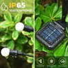 Luzes de jardim de Patiopia, 20 LED Firefly Outdoor, energia solar fora do vento por vento, luzes solares à prova d'água ao ar livre para presente de mecanismo, pátio de pátio decoração