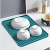 Bordmattor Silikonskåltorkning av värmebeständig trivet DRIP TRAY CUP WASTERS Non-Slip Pot Holder Kitchen Accessories