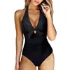 Kobiety stroju kąpielowego One Piece Swimsuit Kobiet lato Push Up bikini solidne kostiury kąpielowe Monokini Monokini plus wanny Tankini 2024