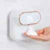 Dispensador de sabão líquido Indução automática Lavagem de espuma Telefone celular Máquina de desinfetante para pequenas mãos montadas na parede