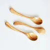 Lepels delicate olijf houten lepel honing dessert huishouden keuken servies lang handvat accessoires negische stijl