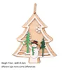 Coeur ornements décorations arbre bois Noël flocon de neige jingle cloche accroche de l'hôtel décor