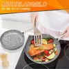 PAN MICHELANGELO PAN VESTITO DEI STONE NON TOXICI, PAN DI GRAnite, padelle di frittura grandi antiaderenti con coperchio, compatibile induzione - 12 pollici - 12 pollici