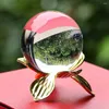 Jewelry Pouches Crystal Ball Holder Flower Metal Display Stand Glass Sphere Base Rhinestone Support Pography Props Home Desktop Ornaments