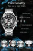 Montre-bracelets Megir Brand Business Watch for Men Luxury Quartz Clock Chronograph Imperproofing Luminous Big Dial Sport Militar