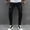 Jeans maschile streetwear uomini eleganti buchi pantaloni slim hip hop maschio pantaloni in denim più taglia 5xl 6xl