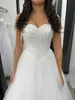 2024 Princess A Line Wedding Dresses Sequins Crystal Beaded Sweetheart Neck Sleeveless Corset Long Bridal Gowns Back Lace-Up Plus Size Vestido De Novia custom made