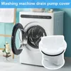 Bath Accessory Set Washer Drainage Pump Seal Cover Filter Drum Washing Machine Covers Parts Drain Outlet Plug Home Accessories