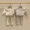Ensembles de vêtements Spring and Automne Baby Clothing Set 0-5y Baby Girls and Boys Vêtements Pull chaud + Pantal
