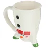 Mugs Cartoon Water Cup Office Drinking Glasses Porcelain Snowman Shape Ceramics Home Christmas Cute