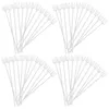 Decorative Flowers 80 Pcs Labels Paper Clips Flower Tag Holders Bouquet Material Shop Supplies