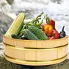 Dinnerware Sets Small Wooden Box Hangiri Sushi Rice Bowl Storage japonês Storage Serviço para restaurante