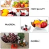 Decorative Figurines Steamer Household Plate Dried Fruits Dish Bowl Disk Simple Snacks Holder Creative Containers Food