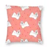 Pillow Love White Shih tzu Dog Covers canapé Home Decorative Animal Cartoon Square Throw Cover 40x40cm