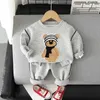 Set di abbigliamento primaverile e autunno abbigliamento per bambini abbigliamento da 18 mesi cartone animato con cerniera a maniche lunghe con cappuccio per bambini abbigliamento abbigliamento abbigliamento setl2405