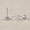 19 pieces of 1mm to 10mm mirror cylindrical earplugs steel ear gauge expander stretched ear cone perforated jewelry 240430