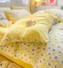1PC zagęszcza zimowa super ciepła kołdra do podwójnego łóżka 3D mleko aksamitne na kołdrę królową nordica cama 150 240430
