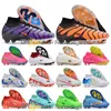 Presentpåse Mens High Ankle Football Boots Ronaldo Cr7 IX Elite FG TNS Cleats Firm Ground Mbappe 9 Neymar Acc Zooms Soccer Shoes Top Outdoor Trainers Botas de Futbol