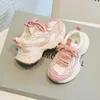 Zapatillas para niños zapatos de papá paris 2024 nuevos chicos modernos deportivos grandes niñas que corren H240513