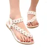 Sandaler trendiga kvinnor sommarstil bling bowtie mode kik tå gelé skor sandal platt kvinna 3 färger chaussure femme