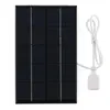 USB Solar Panel Outdoor 5W 5V Portable Charger Pane Climbing Fast Polysilicon Travel Generator 240430