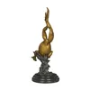 Dekorative Figuren Bronze Frosch Statue Figur Kupfer Tier Fengshui Skulptur Metallhandwerk Kunst Kinder Geburtstag Geschenke