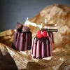 5pcs velas canele vela de sobremesa falsa canaliza pudim vela perfumada para cafeteria house decoração de velas de comida aromática