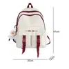 Sac à dos 2024 femmes imperméables nylon mignons nylon féminin harajuku sac à école collège dame kawaii sac à dos de mode de manche sacs fille sacs