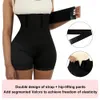 High waist trainer hip lifter shaping underwear shorts for weight loss Fajas womens abdominal control strap bandage packaging tape 240507