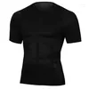 Men's Body Shapers Mens Compression Shirt Undershirt Slimming Tank Top Workout Vest Abs Abdomen Slim Shaper