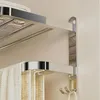 Opbergdozen roestvrijstalen badkamer handdoekrek plank dubbele bars haken wandmontage houder 23 "hardheid eco-vriendelijk el bad