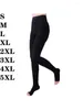 Mulheres meias de meia-calça feminina macacão de tom de tom de pele mais tamanho S-4xl 5xl Black Varicose Prevention Tights 20-30mmHg