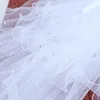 Brudslöjor 4 Tier Layed Womens Wedding Veil Imitation Pearl Handmade pärlstav band Bowknot Decor Agaric Wavy Trim med kam