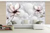 Papéis de parede Moda Moda 3D Decoração de casa lindas Flores lindas Paintamento de parede de Background Background Backgr de TV Dimensional