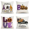 Happy Halloween Wirew Case Pumpkin Cotton Linen Square Throw thelwase Cushion Cover Throw Couvertures d'oreiller ZZ