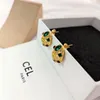 luxury CELIbrand palace designer earrings women 18k gold geometry colorful stone vintage oorbellen brincos aretes earings earring ear rings jewelry