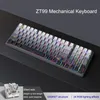 ZT99 Pro RGB Backlight 90% 99 Tasten WLAN TRIPLE MODE BT5.0/2,4G/USB-C HEISSE SWAPABLE MECHANISCHE Tastatur Kabelitiert/2,4g/Bluetooth Gaming Keybaord