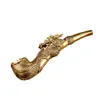 Dernier bronze cuivre fumer tuyau dragon têtes métal