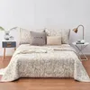 Set di biancheria da letto a sabbia di cotone a tre pezzi lavati jacquard trapunta trapunta moderna set sottile minimalista