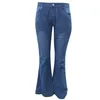 Jeans pour femmes bouton Femmes hauts hauts de poche élastique pantalon pantalon denim mince dames fashion stretch-piced