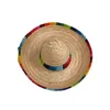 Dog Apparel Fashion Mini Pet Dogs Sun Cap Handcrafted Woven Hawaii Style Adjustable Cat Straw Hat Products Accessories