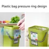 Hooks Household Cabinet Door Wall-mounted Small Trash Can Plastic Mountable Basket Bucket Hanging Waste Bin With Lid For Office